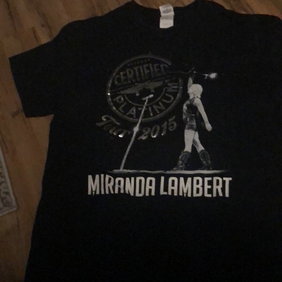 MIRANDA LAMBERT CERTIFIED PLATINUM 2015 Concert Tee - Size Large - Wore once - Picture 1 of 4